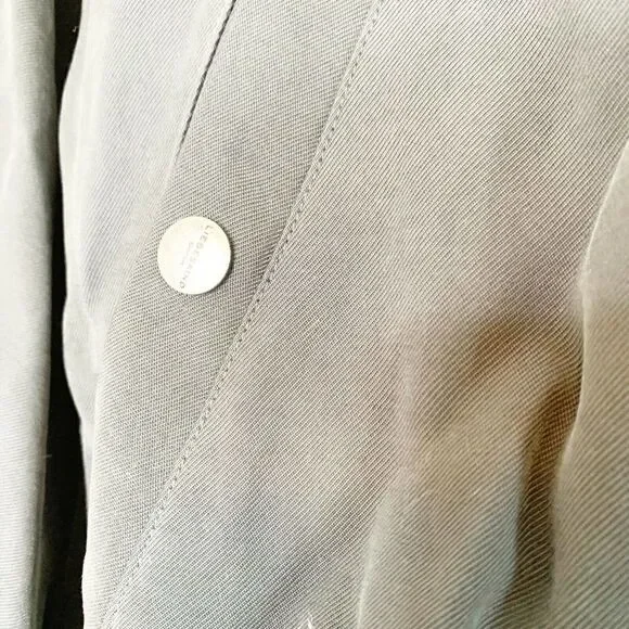 Liebeskind Berlin Women’s Grey Twill- Collar Bomber Jacket Size Small